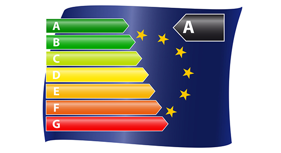 New EU &#034;A-G&#034; label fo energy effficiency products.