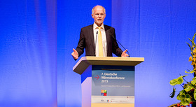 State Secretary Rainer Baake speaks at the 7th German Heating Conference in Berlin.