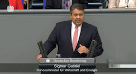 Federal Minister Sigmar Gabriel