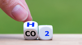 Dices showing H2O and CO2.