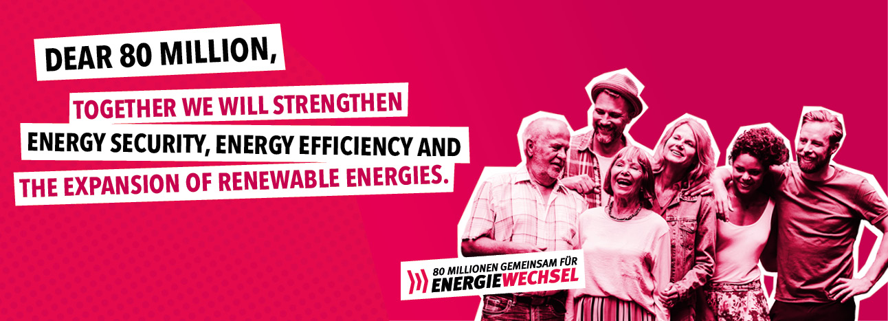 Kampagnenposter 80 Millionen gemeinsam für Energiewechsel