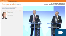 Videobeitrag: Staatssekretär Rainer Baake in der Diskussion zum zukünftigen Strommarktdesign