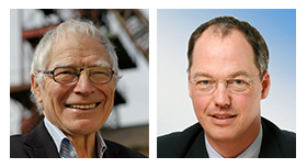 Professor Dr. Friedrich Klinger (HTW Saar) und Professor Dr. Georg Jacobs (RHTW Aachen)
