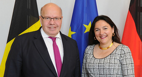 Foto von BM Peter Altmaier und der belgischen Energieministerin Marie-Christine Marghem