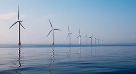 Offshore Windpark im Meer